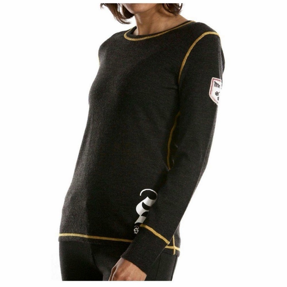 Meister gray postcard snow long sleeve shirt